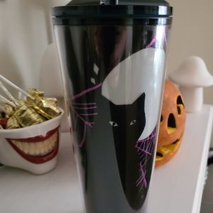 Starbucks Black Cat glow in the dark tumbler